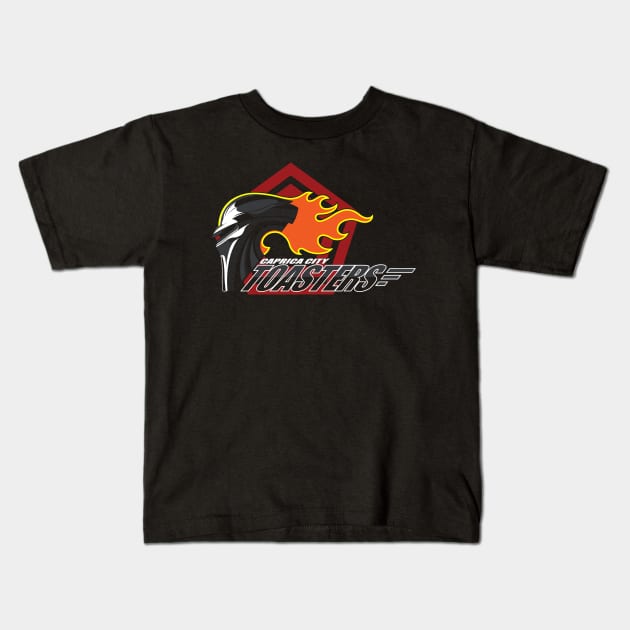 Caprica City Toasters Kids T-Shirt by Mephias